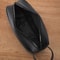 Mens PU Leather Wristlet Clutch Bag with Zipper Organizer