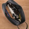 Mens PU Leather Wristlet Clutch Bag with Zipper Organizer