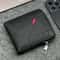 Slim Mens Zippered PU Wallet With Coin Pocket And Compact Card Holder 1