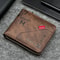 Slim Mens Zippered PU Wallet With Coin Pocket And Compact Card Holder 5
