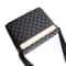 Mens Plaid Crossbody Bag Large Capacity Business Shoulder Briefcase 2
