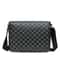Mens Plaid Crossbody Bag Large Capacity Business Shoulder Briefcase 5