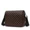 Mens Plaid Crossbody Bag Large Capacity Business Shoulder Briefcase 6