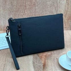 sleek mens clutch bag portable phone wristlet bag for everyday business and casual carry