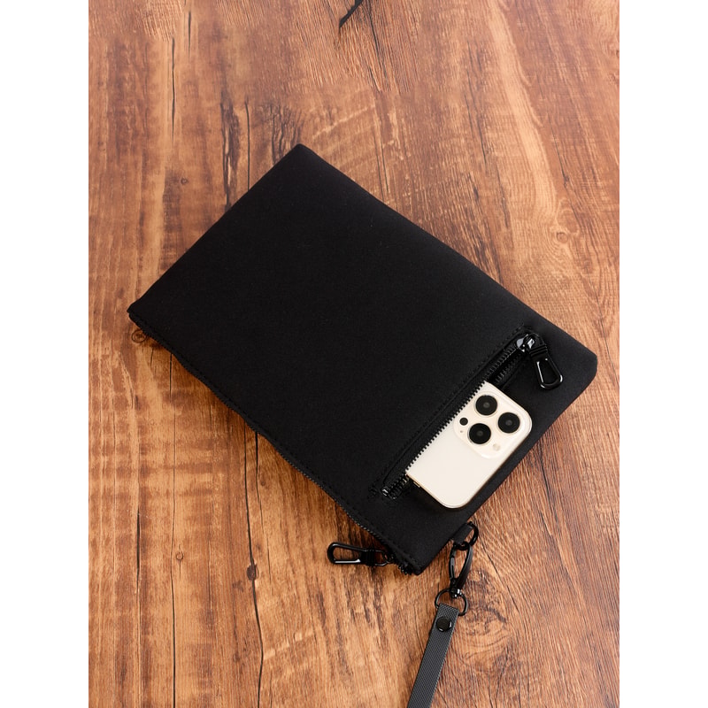 Sleek Mens Clutch Bag Portable Phone Wristlet Bag for Everyday Business and Casual Carry