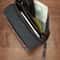 Premium Mens Clutch Wallet Large Capacity Long Wallet With Wristlet Strap 0