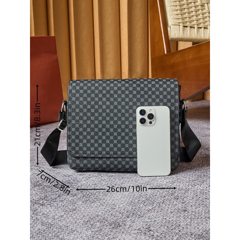 Premium Mens Crocodile Embossed Anti Theft Sling Bag With Tablet Phone Pocket 2