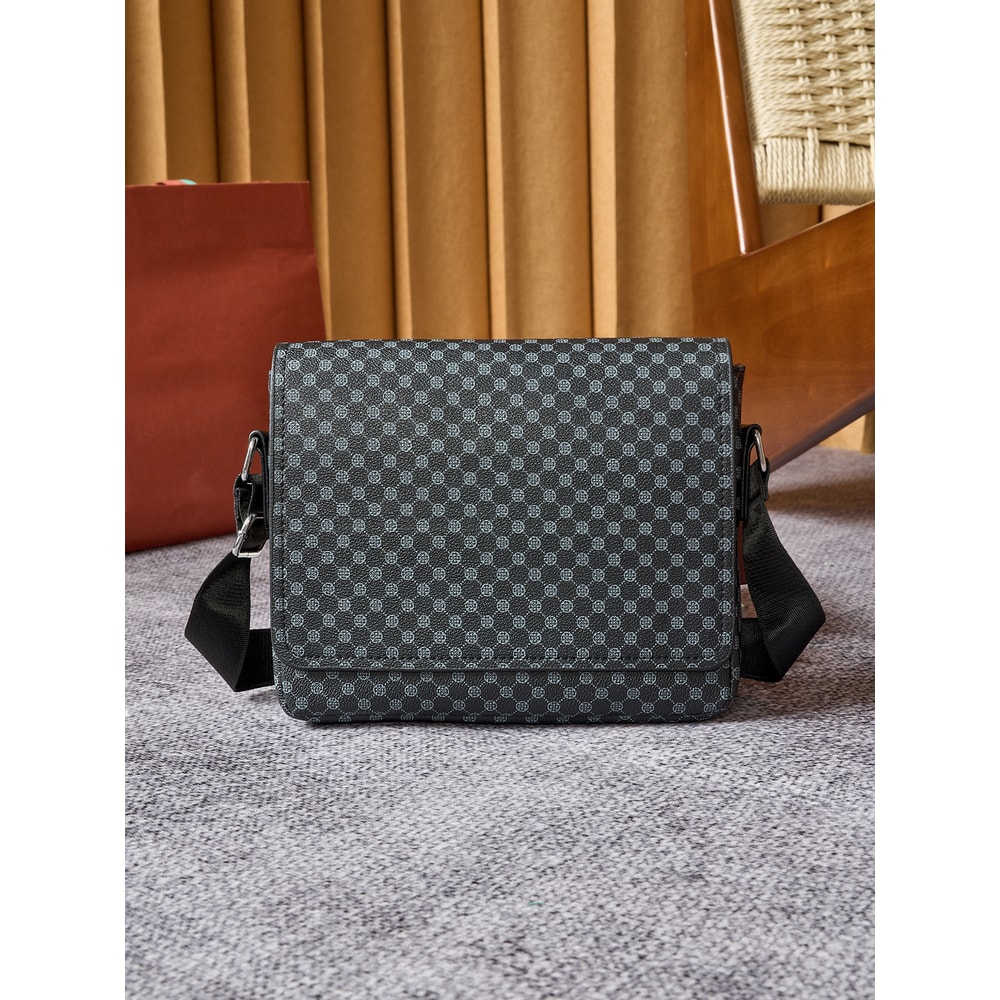 Premium Mens Crocodile Embossed Anti Theft Sling Bag With Tablet Phone Pocket 5