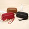 Premium Womens Genuine Leather Wallet Double Zip Clutch Purse Phone Wristlet 1