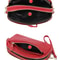 Premium Womens Genuine Leather Wallet Double Zip Clutch Purse Phone Wristlet 4