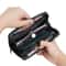 Premium Mens Long Wallet with Zipper Large Capacity Wallet & Multi Card Organizer