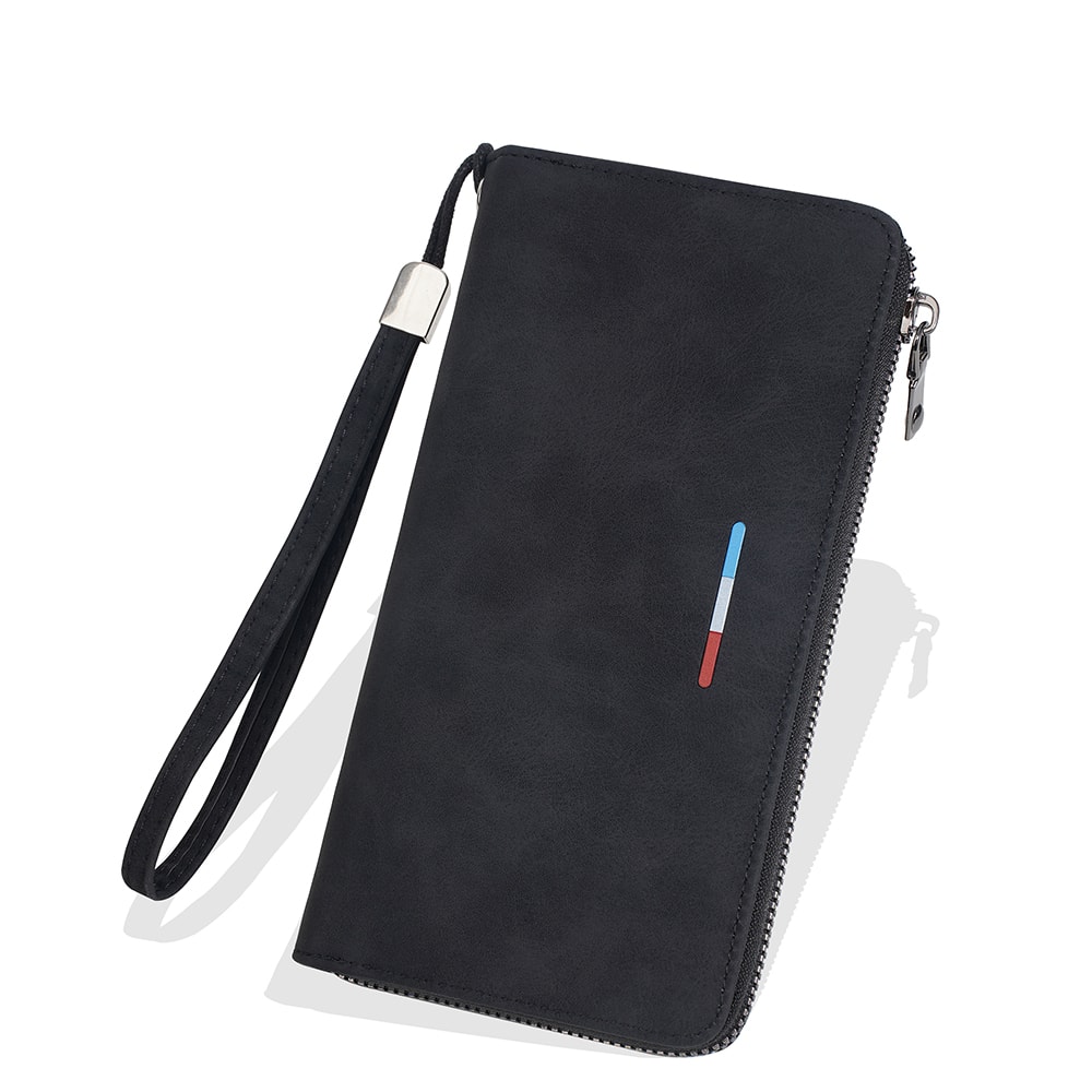 Premium Mens Long Wallet with Zipper Large Capacity Wallet & Multi Card Organizer