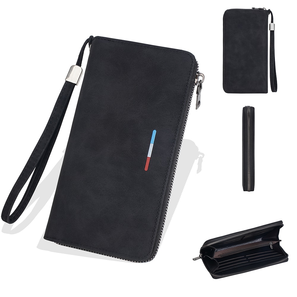 Premium Mens Long Wallet with Zipper Large Capacity Wallet & Multi Card Organizer