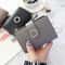 Compact PU Leather Womes Mini Wallet Cute Small Zipper Card Holder And Coin Purse 0