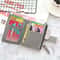 Compact PU Leather Womes Mini Wallet Cute Small Zipper Card Holder And Coin Purse 1