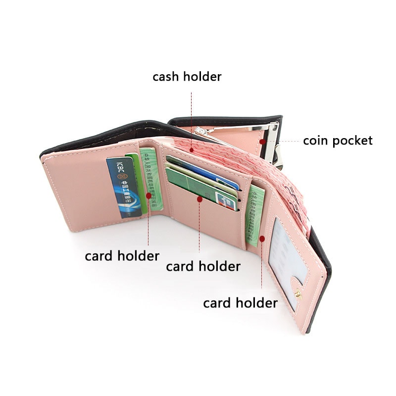 Premium Compact Mini Wallet Luxury Mini Womens Wallet With Coin Pocket Wallet Cute Card Holder Wal 2