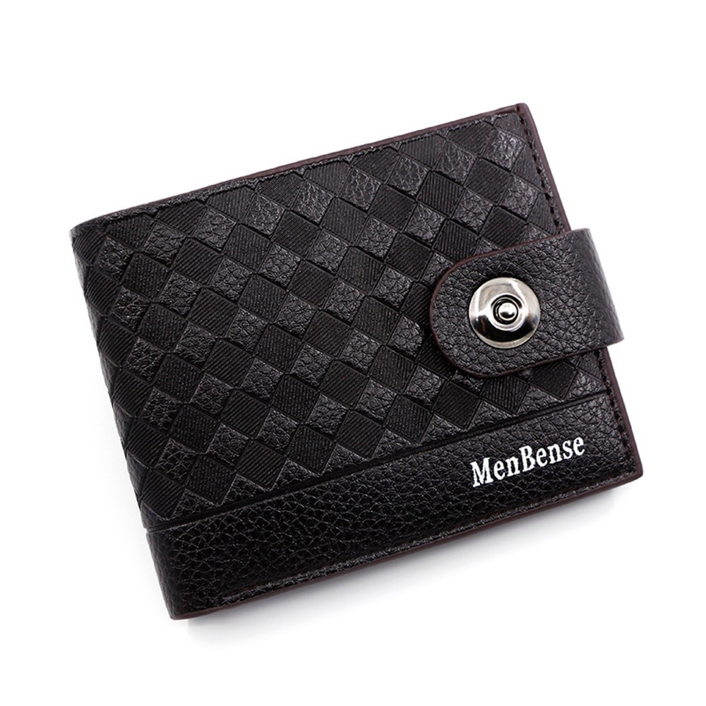 Premium Minimalist Magnetic Money Clip Wallet For Men Slim PU Leather Large Capacity 4