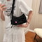 Style Washed Denim Shoulder Bag With Bow Casual Summer Handbag For Women 0