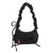 Style Washed Denim Shoulder Bag With Bow Casual Summer Handbag For Women 5