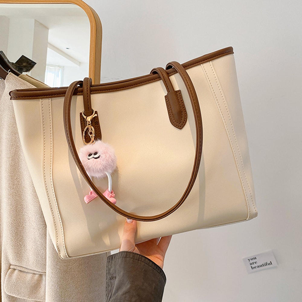 Premium Style PU Leather Shoulder Tote Bag Elegant Everyday Womens Tote Bag With Spacious Design 2