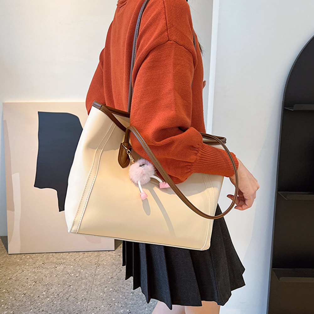 Premium Style PU Leather Shoulder Tote Bag Elegant Everyday Womens Tote Bag With Spacious Design 4