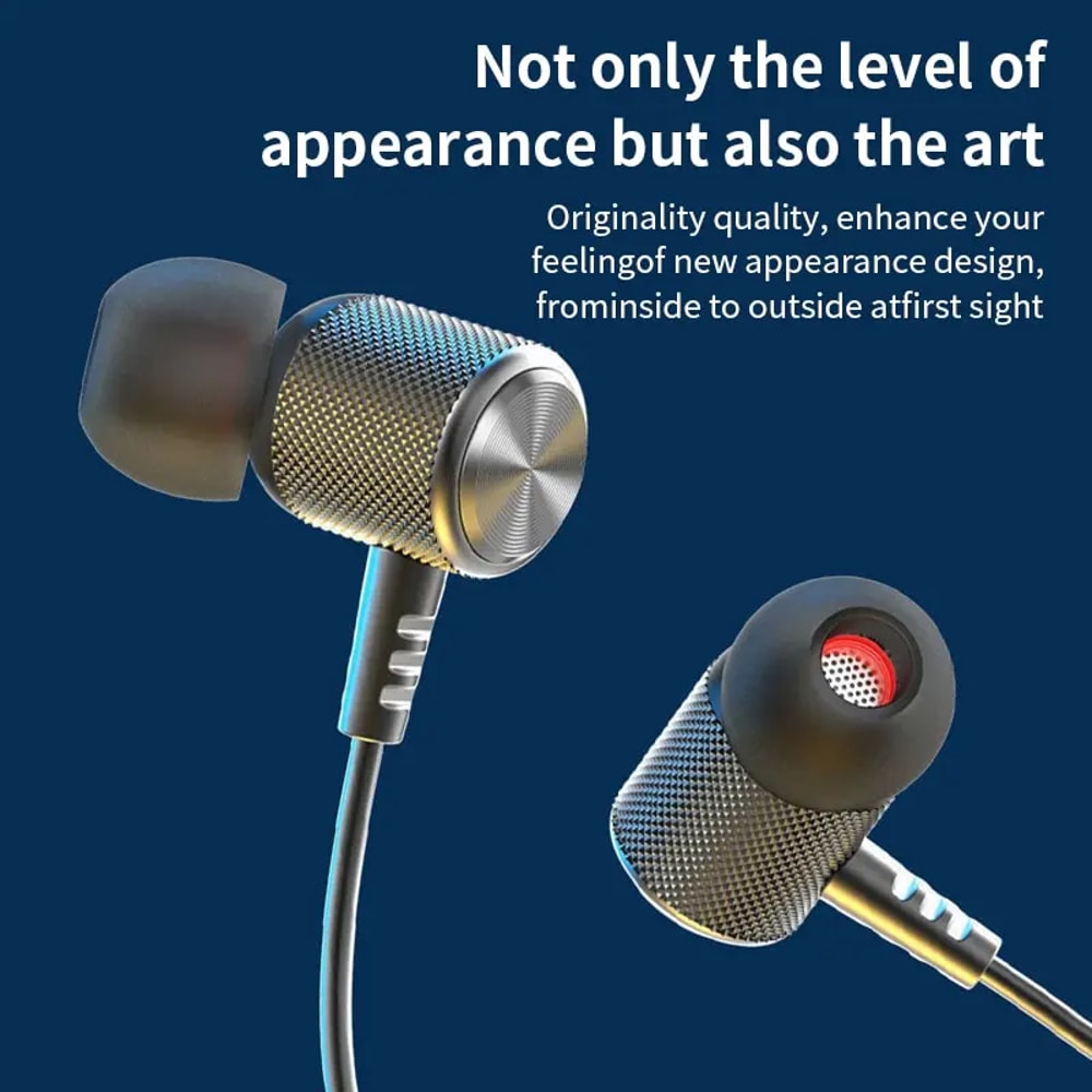 Wireless Bluetooth Neckband Headphones With Noise Reduction Mic Sports Bluetooth Earphones 3