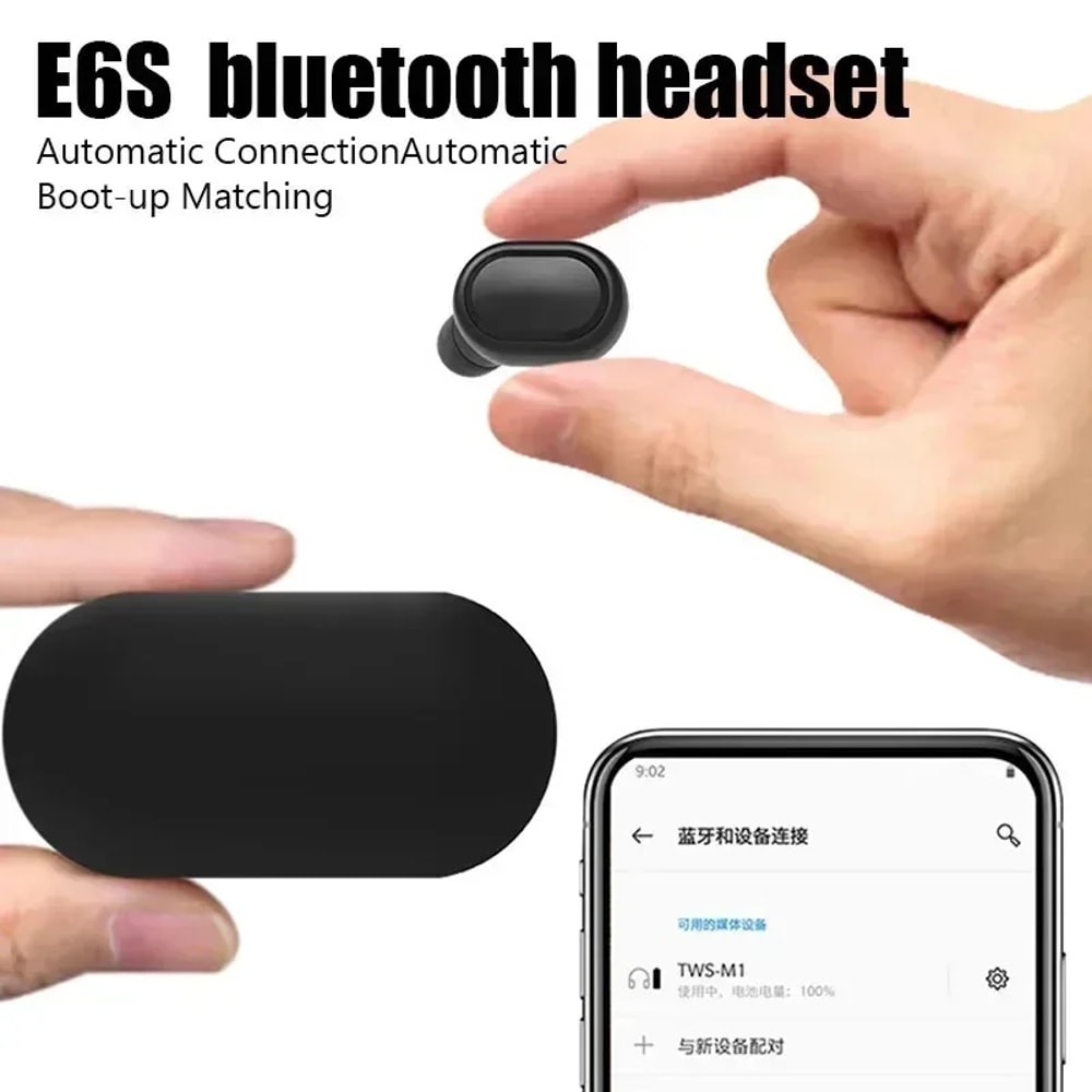 UltraClear Pro Wireless Bluetooth Earphones Noise Cancelling Headset with Microphone