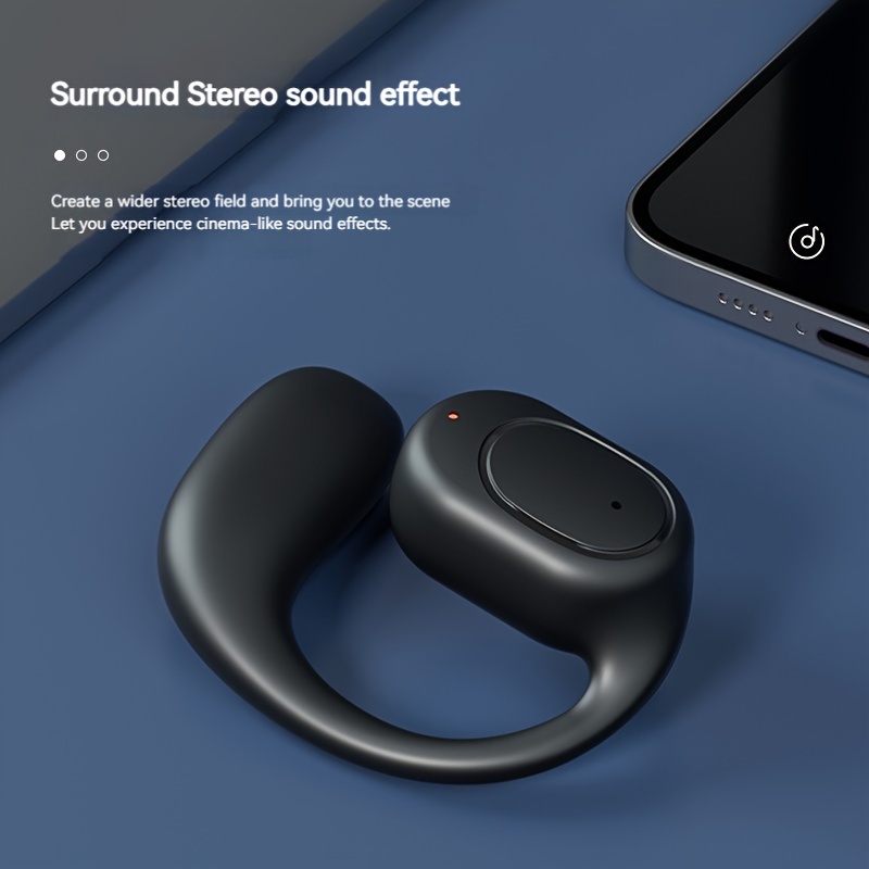 Open Ear Bone Conduction Headphones With Bluetooth Mic