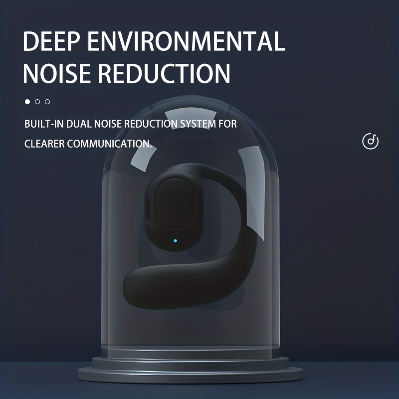 Open Ear Bone Conduction Headphones With Bluetooth Mic