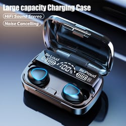 sport ready wireless bluetooth earbuds with power bank & mic gaming ready in ear headphones