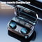 Sport Ready Wireless Bluetooth Earbuds with Power Bank & Mic Gaming Ready In Ear Headphones
