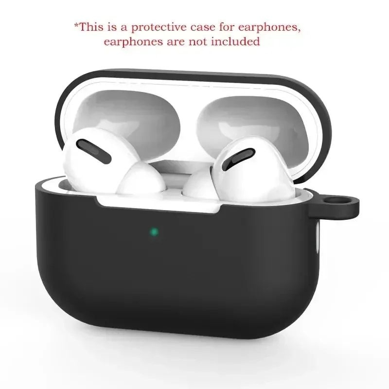 Soft Silicone AirPods Pro Protective Case Solid Color Cover 0