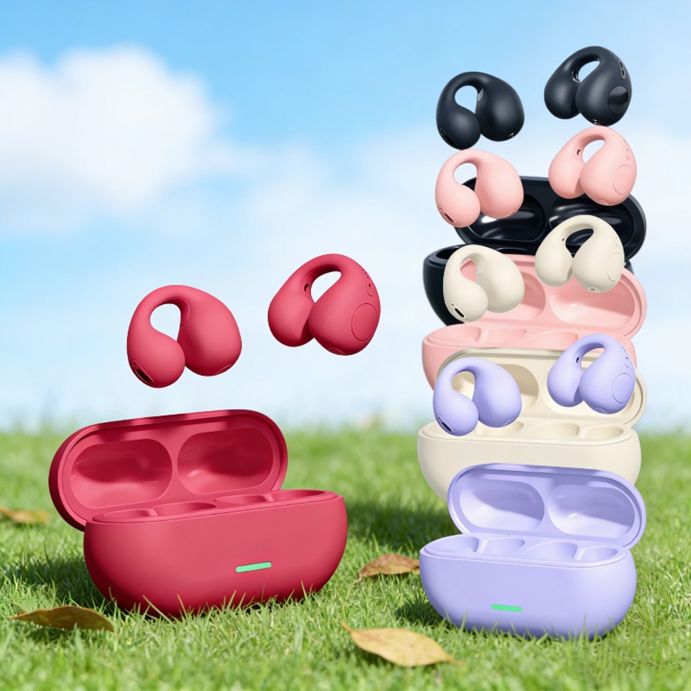 Premium Clip On Bone Conduction Headset Wireless Bluetooth Wireless Headset for Music Sports & Gaming