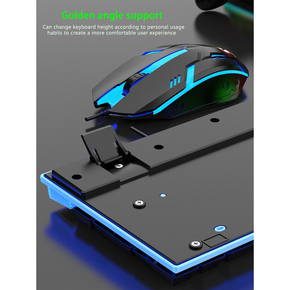 Ultimate Wired Gaming Keyboard Mouse Combo Backlit Floating Keycap Set 1