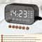 Mirror Bluetooth Speaker Alarm Clock with Dual Alarms and FM Radio
