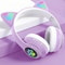 Wireless LED Cat Ear Bluetooth Headphones Foldable Deep Bass Headset 0