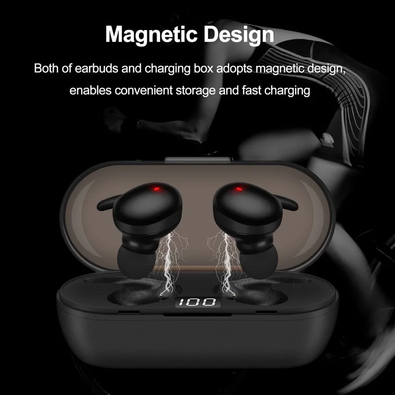 TWS Wireless Earbuds Noise Cancelling Bluetooth Waterproof In Ear Headphones