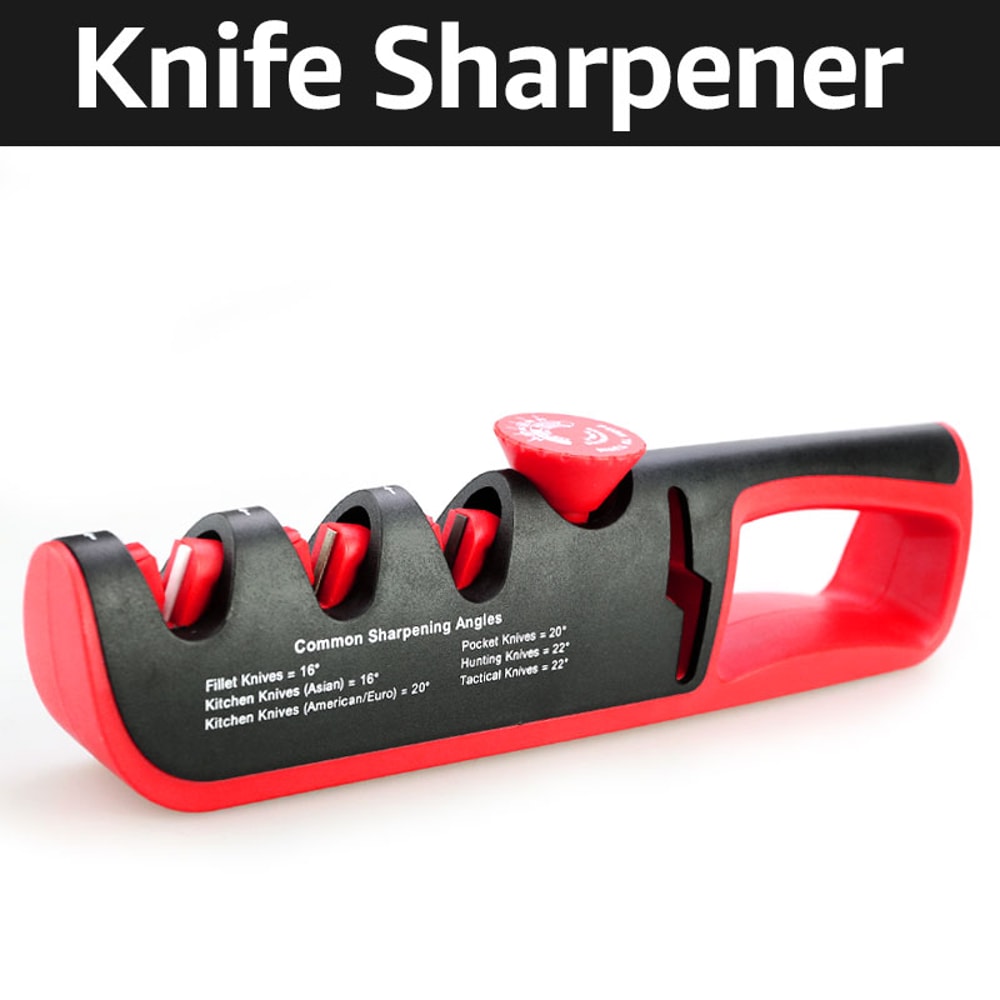 Professional Stage Adjustable Angle Knife Sharpener and Kitchen Scissors Sharpening Tool