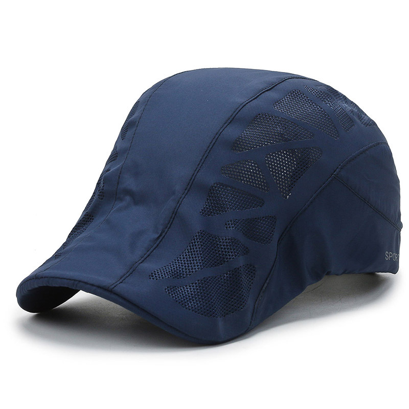Mens Breathable Flat Cap Quick Dry Sun Protection Golf Hat For Outdoor Sports 5
