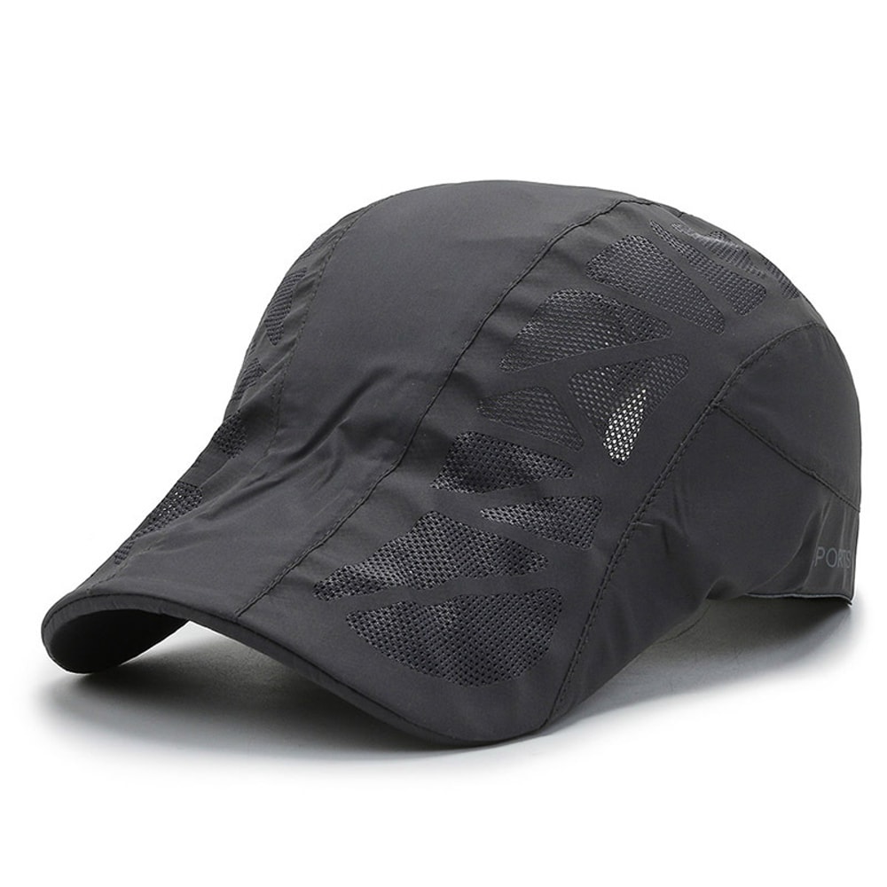 Mens Breathable Flat Cap Quick Dry Sun Protection Golf Hat For Outdoor Sports 7