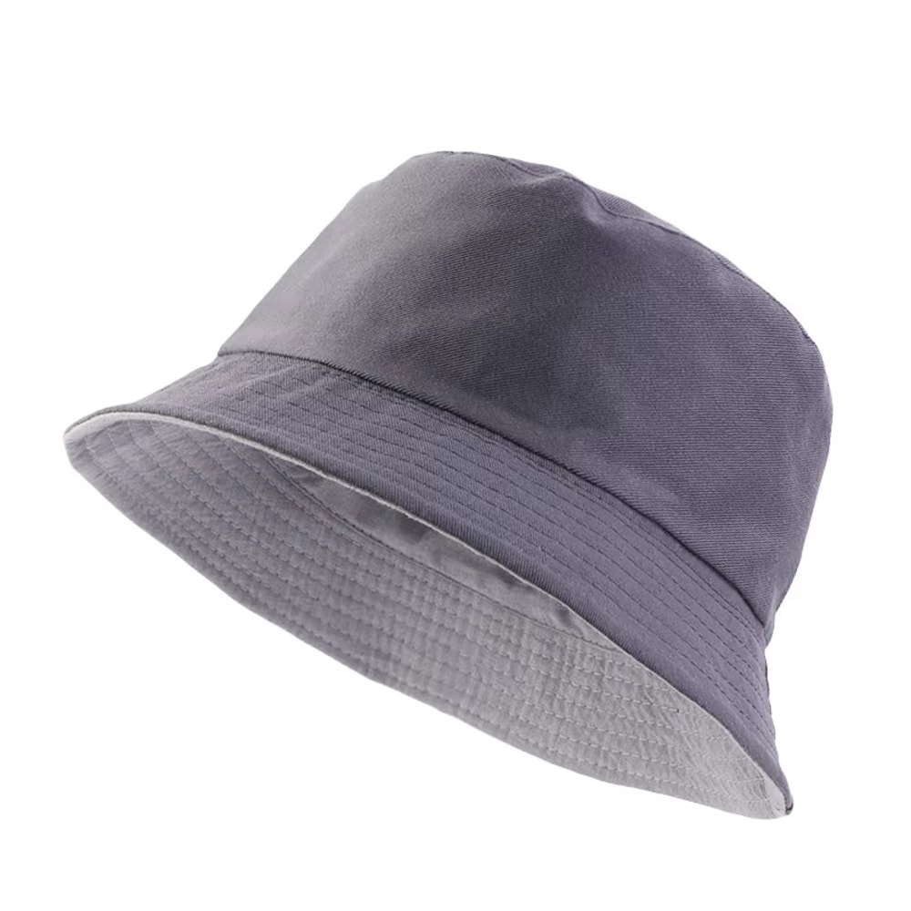 Versatile Unisex DoubleSided Reversible Bucket Hat Foldable Summer Sunscreen Fisherman Cap 4