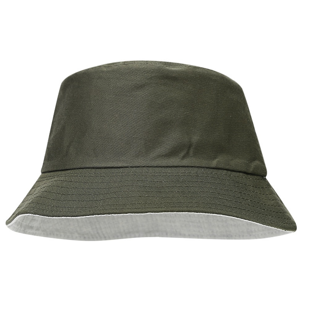Versatile Unisex DoubleSided Reversible Bucket Hat Foldable Summer Sunscreen Fisherman Cap 5