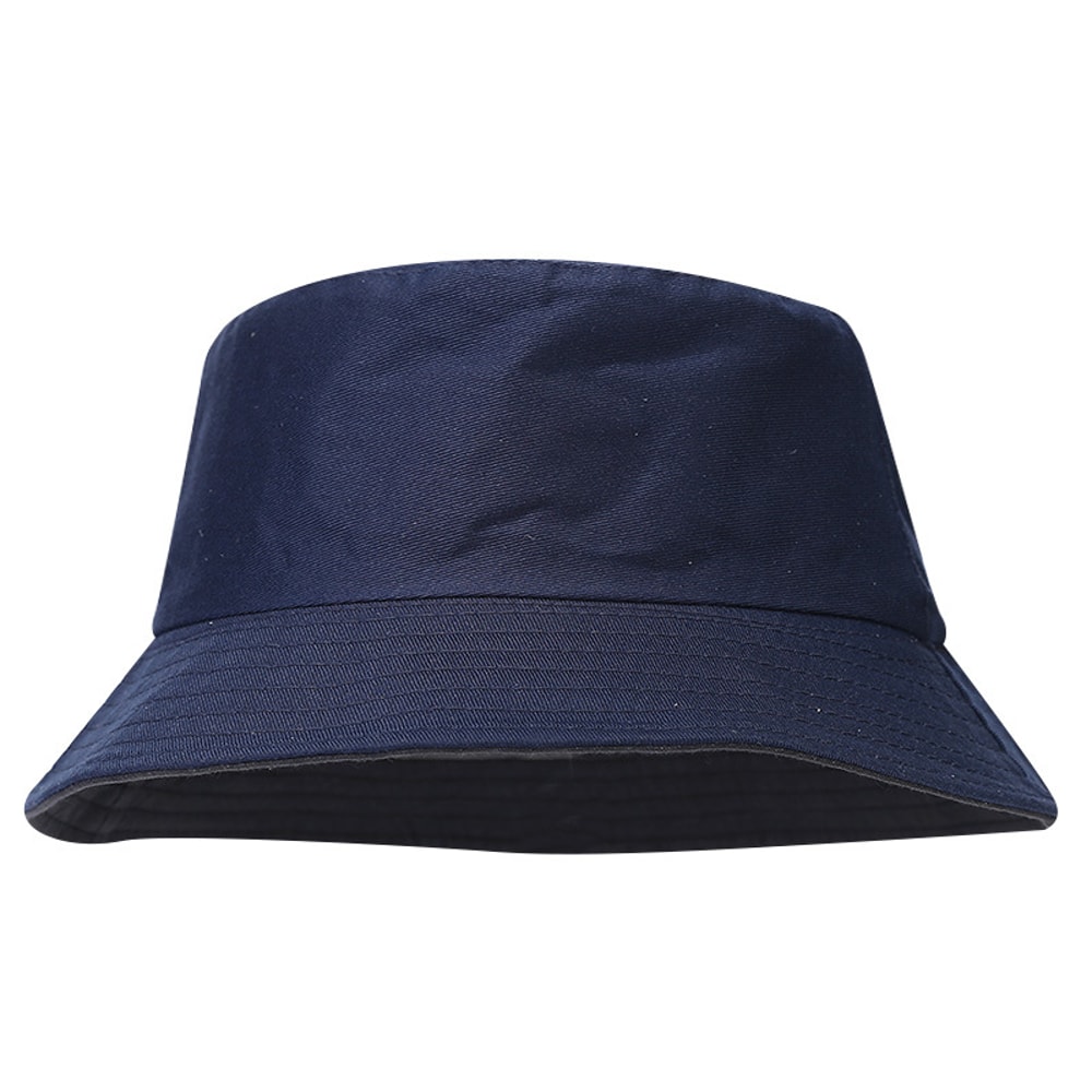 Versatile Unisex DoubleSided Reversible Bucket Hat Foldable Summer Sunscreen Fisherman Cap 7