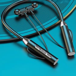 wireless sports headphones noise cancelling neckband earphones