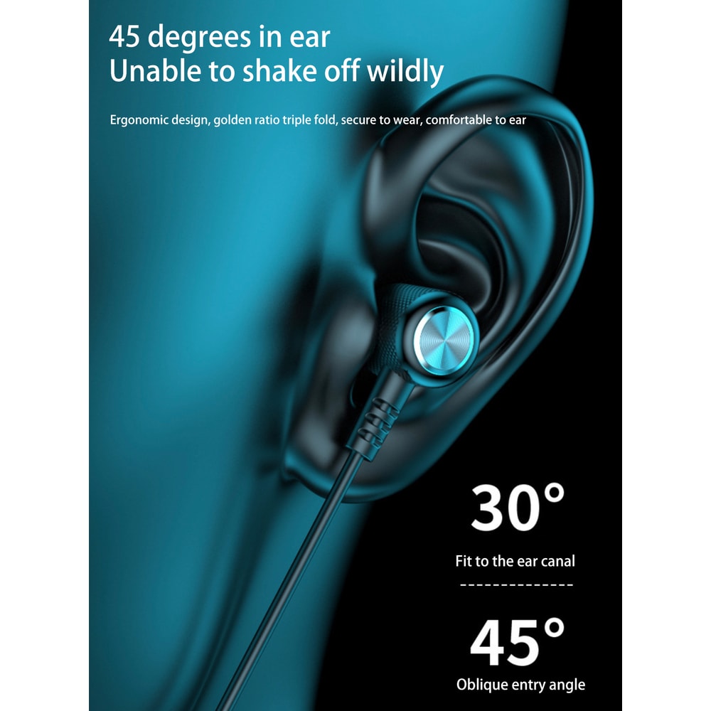 Wireless Sports Headphones Noise Cancelling Neckband Earphones