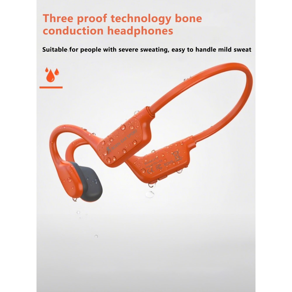 Open Ear Bone Conduction Sports Headphones with ENC Noise Cancellation