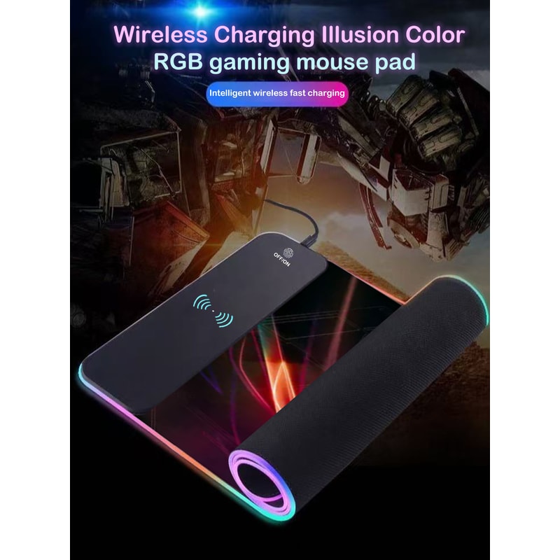 Premium RGB Gaming Mouse Pad With Fast Wireless Charging Ultra Large Desk Mat 1