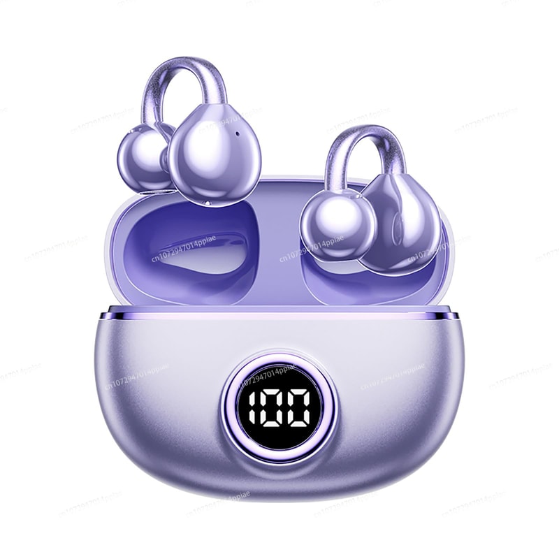 ComfortClip Pro Bluetooth Clip On Earbuds Open Ear Wireless Headphones with Long Battery & Mic