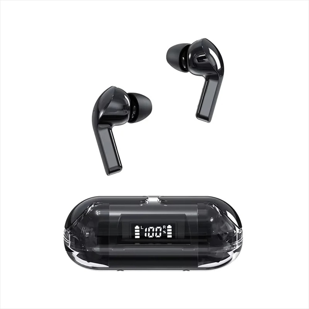 Premium True Wireless Earbuds with LED Display & Noise Cancelling Bluetooth Earphones