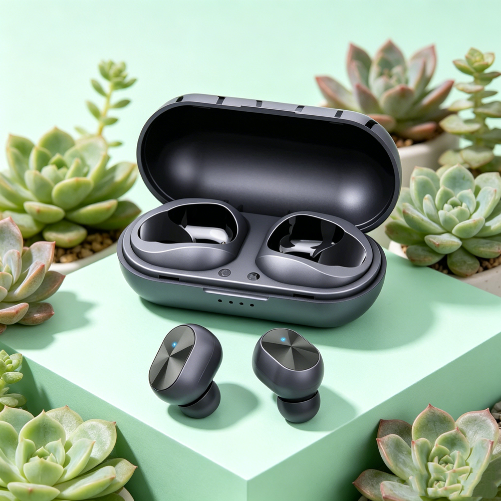 Premium Wireless Bluetooth Earbuds with Deep Bass & Noise Reduction Touch Controls